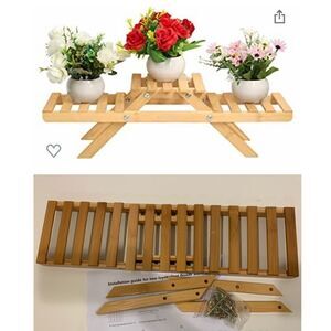 Plant Shelf Indoor Outdoor Plant Shelving Bamboo Plant Shelf Indoor for …